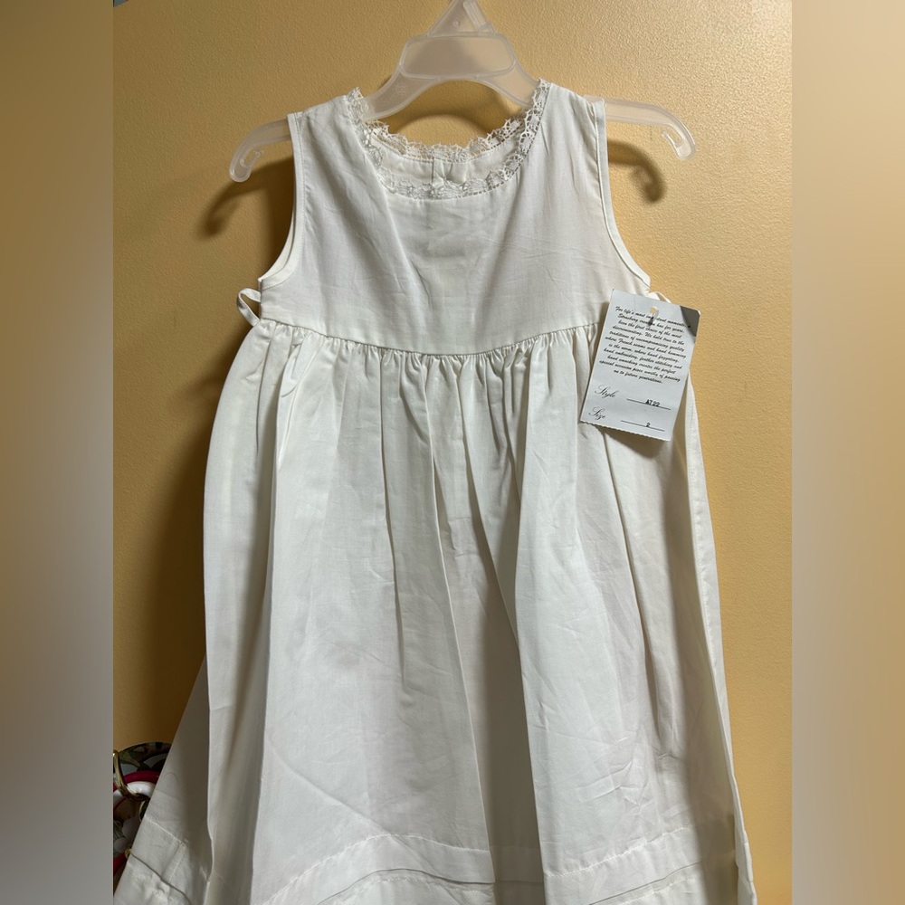 Vintage Strasburg white Sleeveless Dress slip